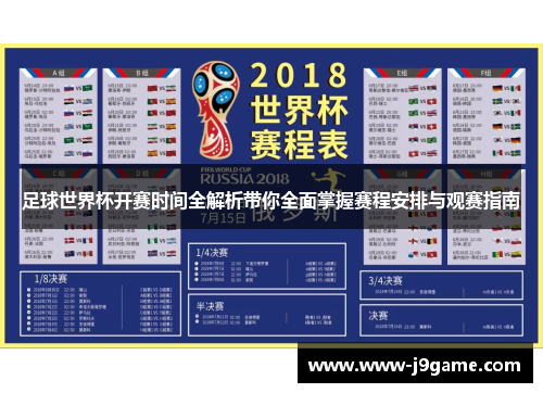 足球世界杯开赛时间全解析带你全面掌握赛程安排与观赛指南 足球世界杯开赛时间全解析带你全面掌握赛程安排与观赛指南